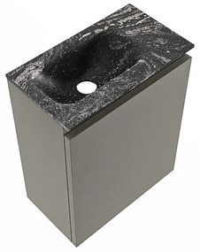 Mondiaz Ture DLux toiletmeubel 40cm smoke met wastafel lava links zonder kraangat