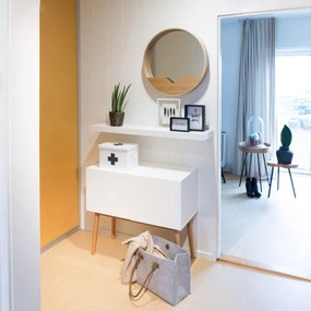 Zuiver High On Wood Hoogglans Dressoir Eiken 90 Cm - 90x40x80cm.
