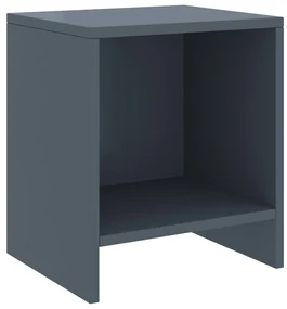 vidaXL Nachtkastjes 2 st 35x30x40 cm massief grenenhout lichtgrijs