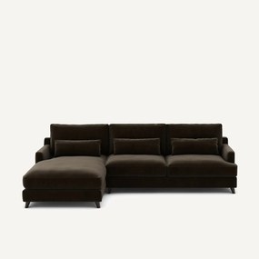 Hoekbank in fluweel, Alwine