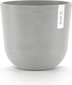 Ecopots bloempot Oslo 25 - Rond - White Grey - Diameter 25 x H21,8 cm