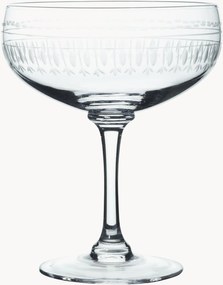Mondgeblazen kristallen cocktailglazen Ovals, 4-delig