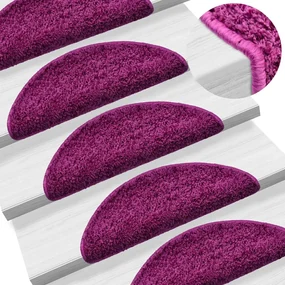 vidaXL Trapmatten 10 st 56x20 cm violet
