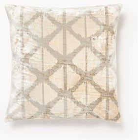 Viscose kussenhoes Drew met ingeweven jacquard patroon