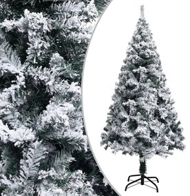 vidaXL Kunstkerstboom met LED's en sneeuwvlokken 150 cm groen