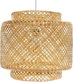 Atmosphera beige bamboe hanglamp - Liby Nat D40cm