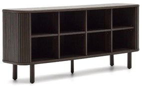 Kave Home Mailen Houten Dressoir Met Latjes Schuifdeuren Bruin - 180x40x75cm.