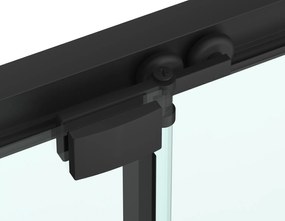 Badstuber Tono douchecabine met schuifdeur 80x80cm zwart mat