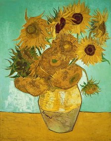 Vincent van Gogh - Kunstdruk Zonnebloemen, (30 x 40 cm)