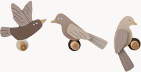 Houten kinderwandhaken Lewi, 3-delig
