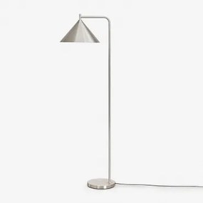 Cambrea Metalen Vloerlamp Grijs – Chroom - Sklum