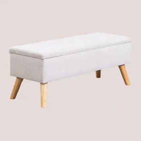 Adirane Gestoffeerde Kofferbakbank ↔︎ 120 Cm & Stof Crème Beige - Sklum