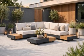 Loungeset 5 personen Aluminium Grijs Santika Furniture Santika