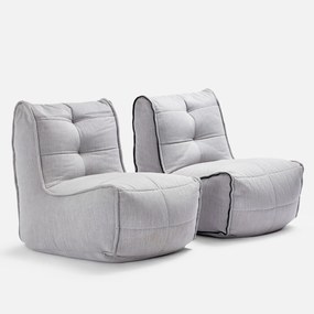 Ambient Lounge Twin Zitzak - Keystone Grey