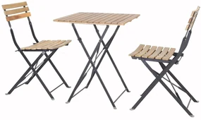 The Outsider Bistro Balkonset - 3-delige - Tafel +2 Stoelen Acaciahout 100% FSC