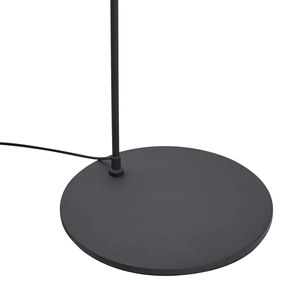 Retro vloerlamp zwart met witte binnenkant - Triangolo