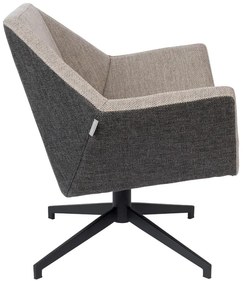 Zuiver Uncle Jesse Retro Draaifauteuil Grijs