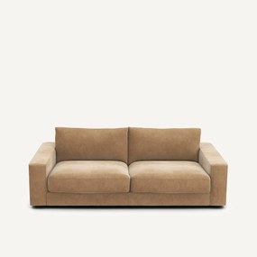 Slaapbank in stonewashed fluweel, SKANDER