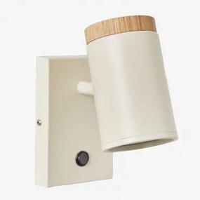 Directionele Wandlamp Van Ijzer Amaranto Tapioca Beige - Sklum