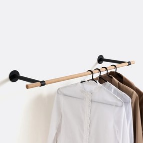 Wandstaaf in metaal en eik, Kane