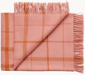 Wollen plaid Warp met franjes