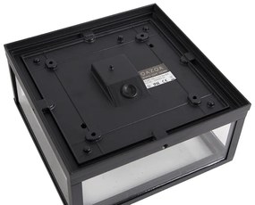 Industriële plafondlamp zwart IP44 2-lichts - Charlois