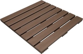 Terrastegel composiet 50 x 50 cm donkerbruin FSC (24 mm) massief