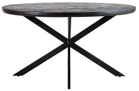 Eleonora Steven Ronde Eettafel Zwart Hout 140 Cm - 140 X 140cm.