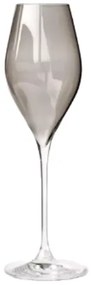 Champagneglazen kristalglas - champagneglazen Grace, 4 st. - champagneglazen grijs