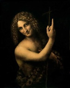 Leonardo da Vinci - Kunstdruk St. John the Baptist, 1513-16, (30 x 40 cm)