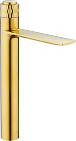 Mexen Zero+ hoge wastafelkraan, goud - 71610-50