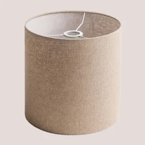 Arlina Linnen Lampenkap Licht Zandbruin & Ø30 Cm - ↑30 Cm - Sklum