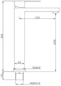 Best Design Nero Aprica wastafelkraan verhoogd zwart mat