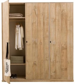 Goossens Eco Kledingkast Torento, 200 cm breed, 220 cm hoog, 3 draaideuren