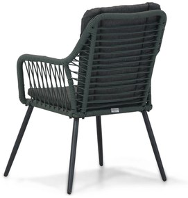 Tuinset Ronde Tuintafel 4 personen 125 cm Rope Groen  Domani Furniture Jachin/Matale