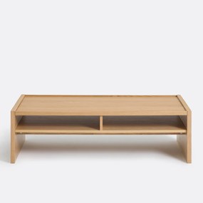 Salontafel met dubbel bovenblad, eikenfineer, Senssia