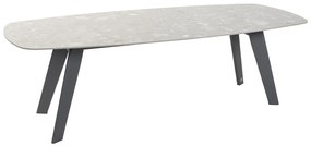 Dining Tuintafel   240 x 103 cm antraciet Aluminium/keramiek Grijs  Montana