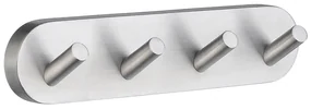 Smedbo Home Handdoekhouder - 17.8x4x4.1cm - zelfklevend / boren - Massief messing Mat Chroom HS359