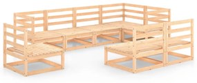 vidaXL 8-delige Loungeset massief grenenhout