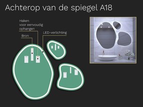 Organische LED badkamerspiegel met verlichting A18 S