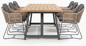 Taste by 4 Seasons Belmond tuinset naturel met Noah tafel teak blad 260 × 100 cm SALE    beige weerbestendig