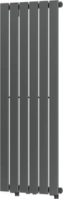 Mexen Boston decoratieve radiator 1200 x 452 mm, 611 W, antraciet - W213-1200-452-00-66