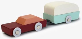 Houten auto met caravan - Duotone Car #8 - Floris Hovers