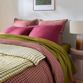 Quilt van geweven-geverfd katoen/linnen, Cottage