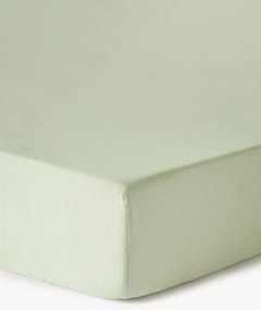 Topper hoeslaken Airy, gewassen linnen