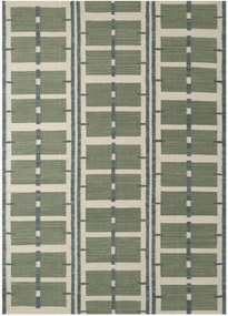 Handgeweven laagpolig wollen vloerkleed Lund