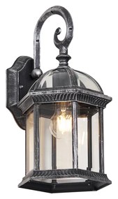 Klassieke buiten wandlamp antiek zilver IP44 - Glasgow Klassiek / Antiek E27 IP44 Buitenverlichting