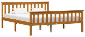 vidaXL Bedframe met 2 lades massief grenenhout honingbruin 160x200 cm