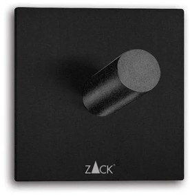Zack Duplo handdoekhaak 5x5cm vierkant zelfklevend Mat Zwart 40446