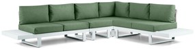 Hoek loungeset 6 personen Aluminium Wit  Lifestyle Garden Furniture Lorenzo